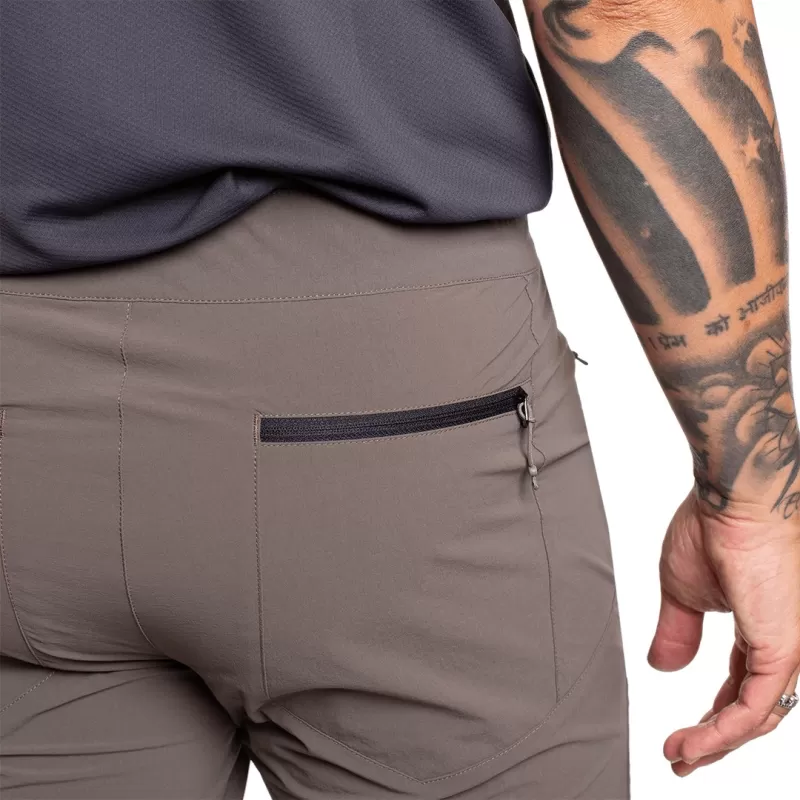 Trangoworld pantalon PIRATA SIERO MARRÓN BUNGEE