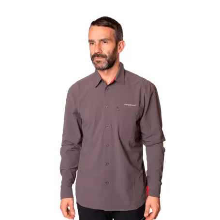CAMISA TRANGOWORLD VIGNEMALE VN ANTRACITE