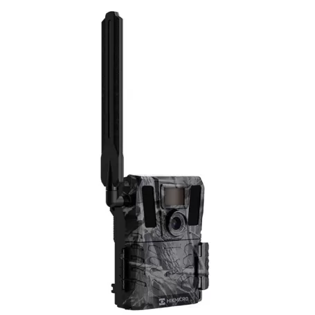 Câmera de captura fotográfica Hikmicro TRAIL CAMERA M15 4G com foto de 5 MP + vídeo 1080p. Detecção PIR de até 25 m. Conexão com o aplicativo HIKMICRO SIGHT.
