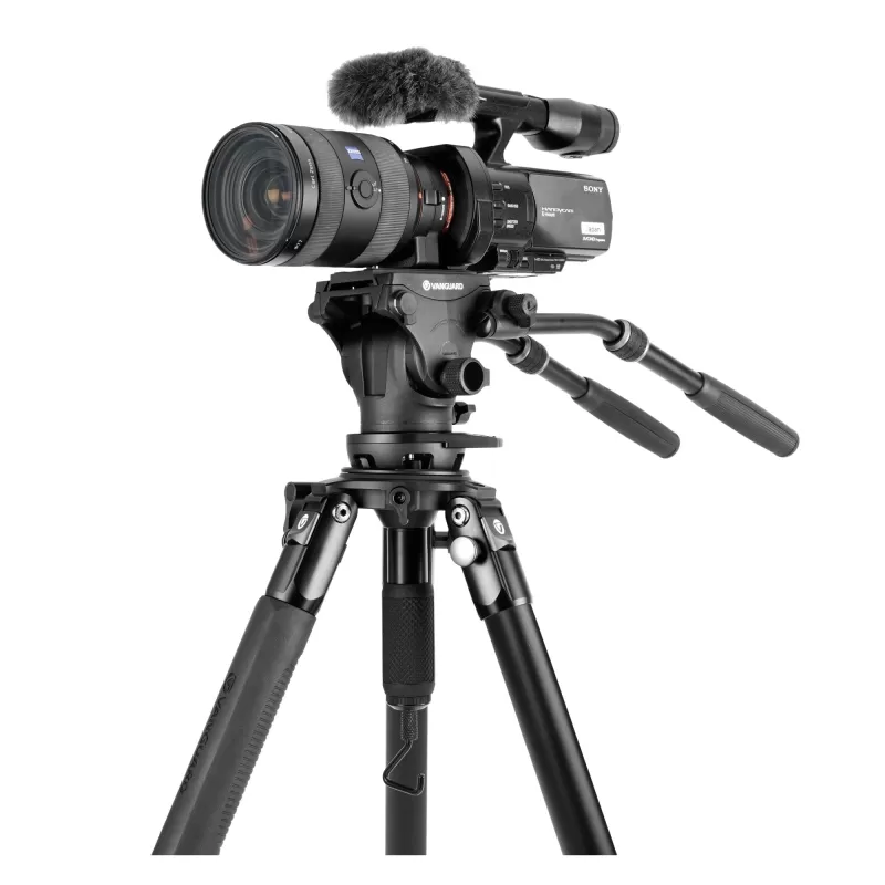Tripé de vídeo de alumínio Alta Pro 3VRL 303AV20, cabeça esférica Veo PV-20