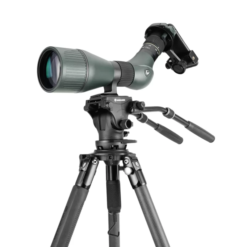Tripé de vídeo de carbono Alta Pro 3VRL 303CV20, cabeça esférica Veo PV-20