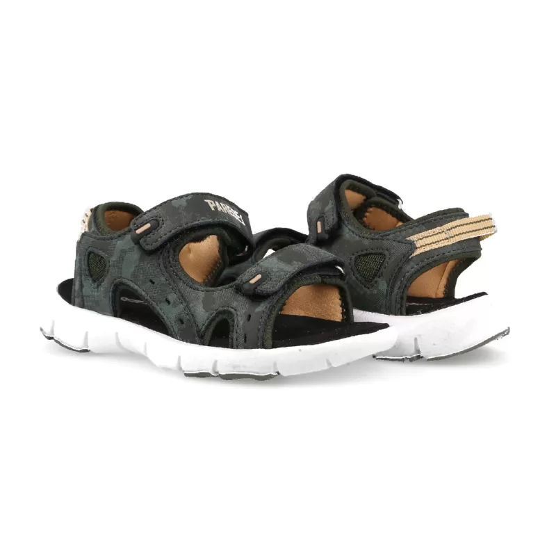 Sandálias de Verão Paredes para Meninos Rodas Caqui