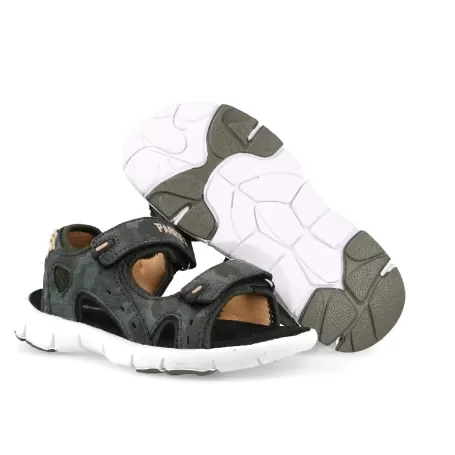 Sandálias de Verão Paredes para Meninos Rodas Caqui