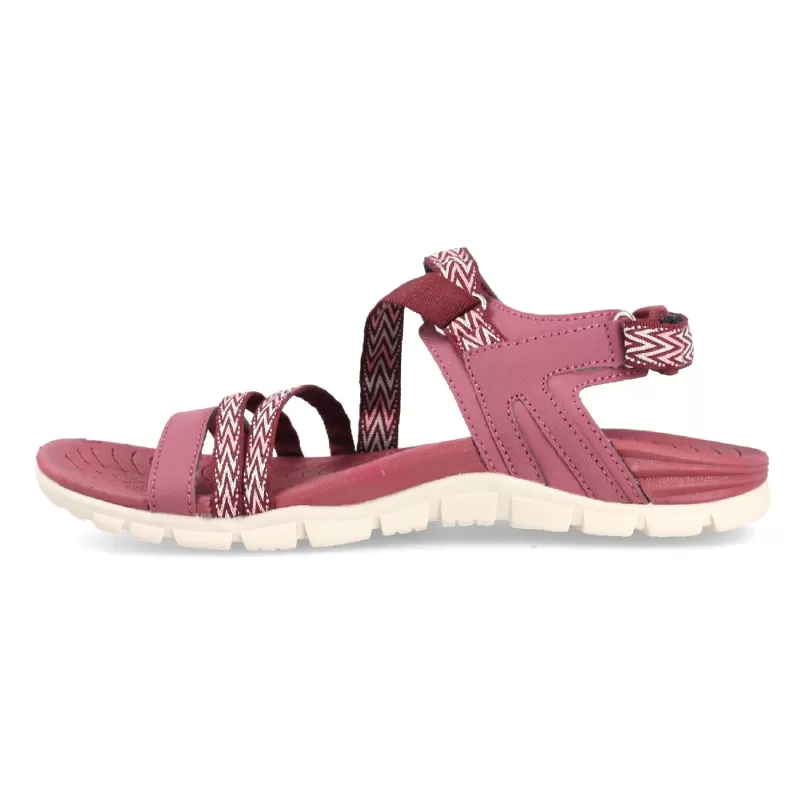 Sandálias Paredes Outdoor Burgundy Shell Femininas