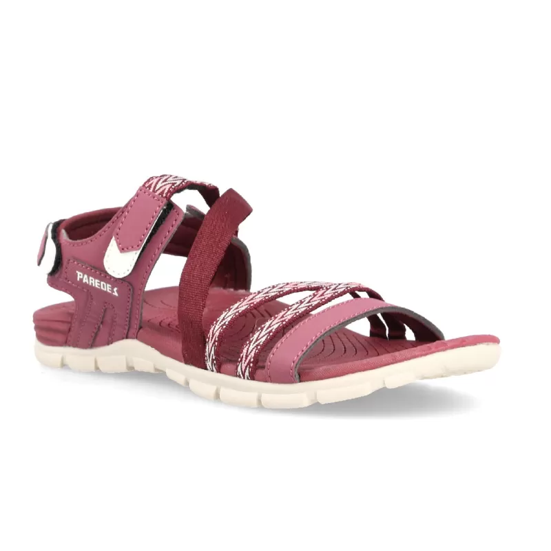 Sandálias Paredes Outdoor Burgundy Shell Femininas
