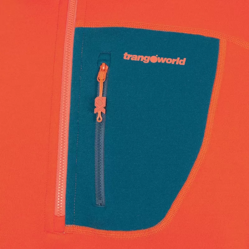 Trangoworld PULLOVER TRX2 STRETCH PRO LARANJA INTENSO/AZUL