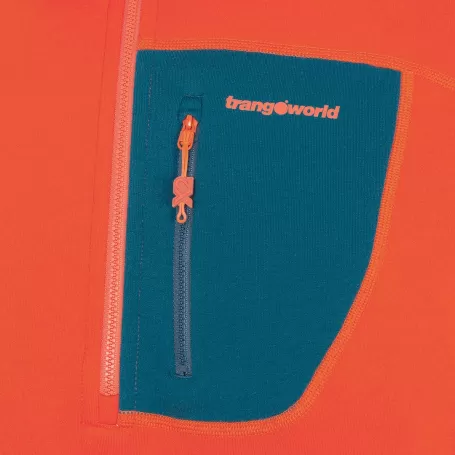 Trangoworld PULLOVER TRX2 STRETCH PRO LARANJA INTENSO/AZUL