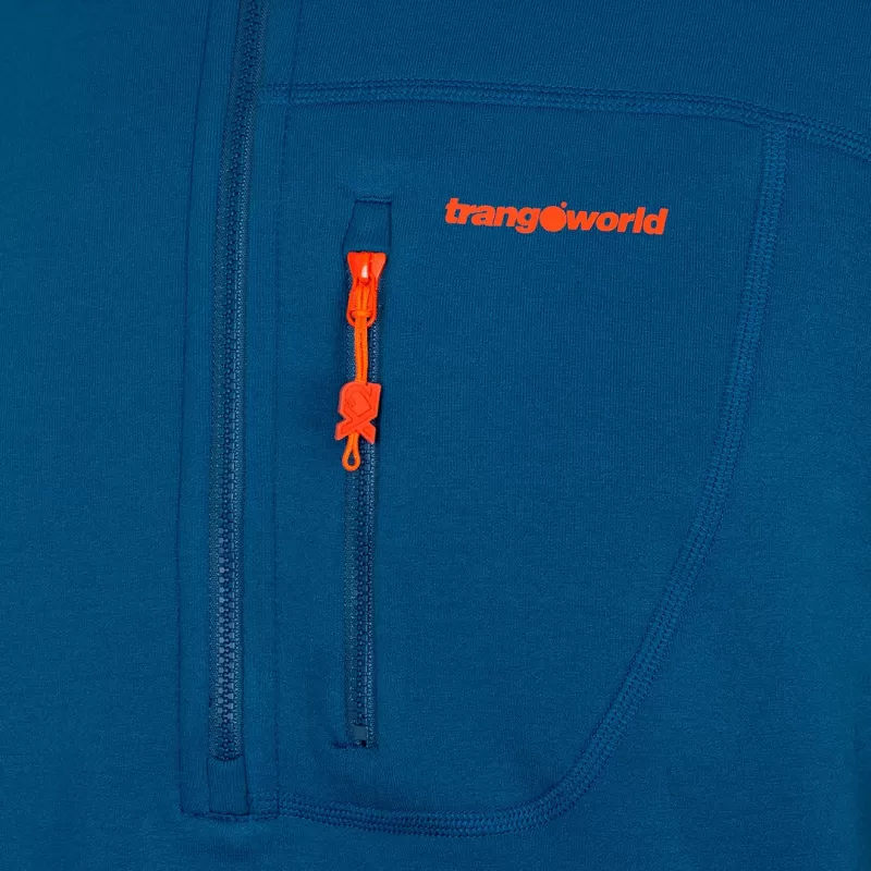 Trangoworld PULLOVER TRX2 STRETCH PRO AZUL ESCURO/LARANJA