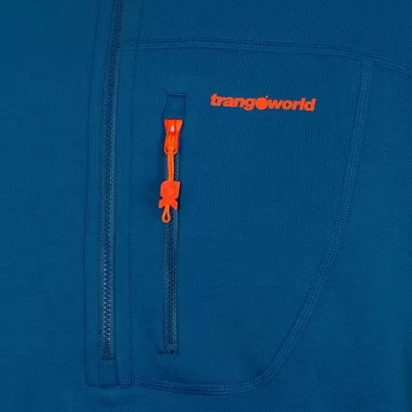 Trangoworld PULLOVER TRX2 STRETCH PRO AZUL ESCURO/LARANJA