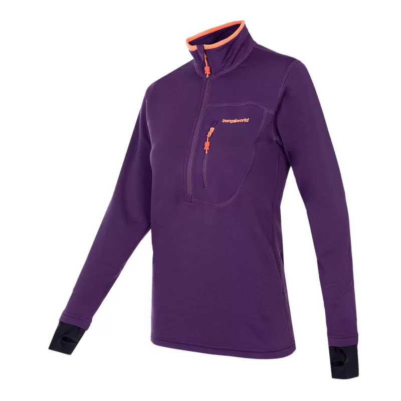 Trangoworld PULLOVER TRX2 STRETCH WM PRO MORADO/CORAL Trangoworld PULLOVER TRX2 STRETCH WM PRO MORADO/CORAL