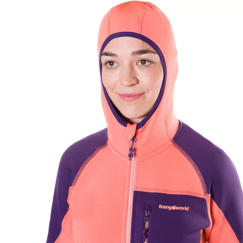 JAQUETA TRANGOWORLD TRX2 STRETCH WM PRO CORAL/ROXO