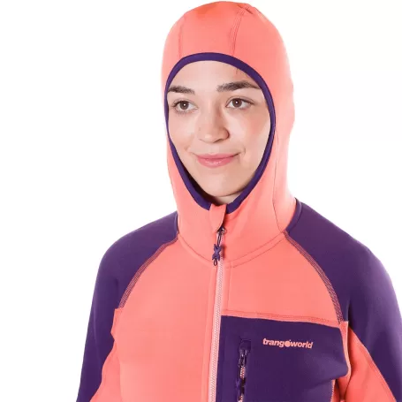 JAQUETA TRANGOWORLD TRX2 STRETCH WM PRO CORAL/ROXO