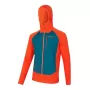 JAQUETA TRANGOWORLD TRX2 HYBRID LT PRO LARANJA INTENSO/AZUL