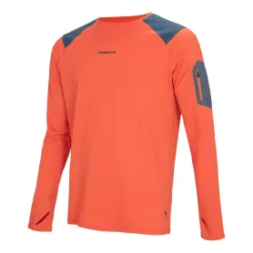 Camiseta longa Trangoworld TRX2 PRO laranja intenso