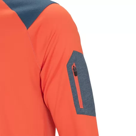 Camiseta longa Trangoworld TRX2 PRO laranja intenso