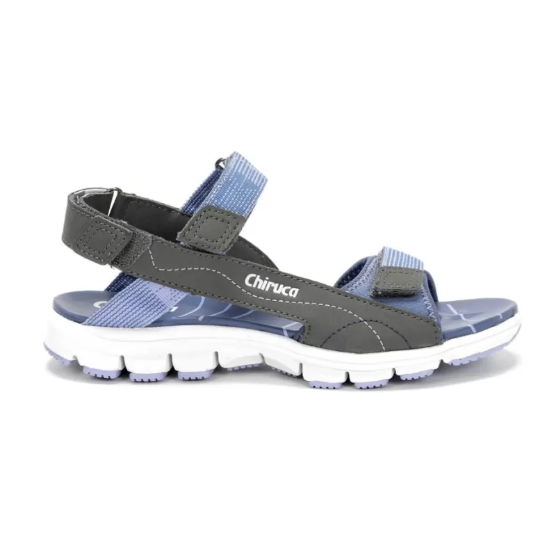 Chiruca FORMENTERA GRIS/AZUL - Sandalias CHIRUCA Travel Sport