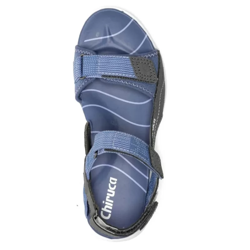 Chiruca FORMENTERA GRIS/AZUL - Sandalias CHIRUCA Travel Sport