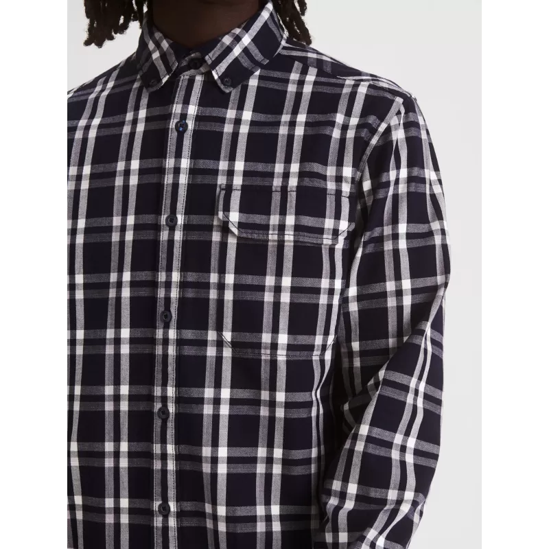 Camisa Aigle Shaporam Azul Marinho