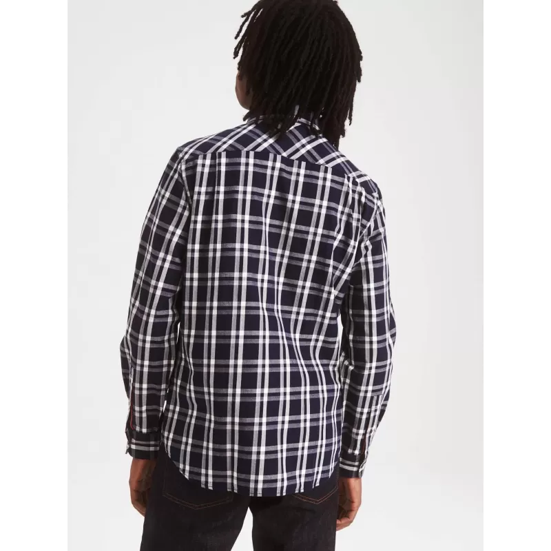 Camisa Aigle Shaporam Azul Marinho