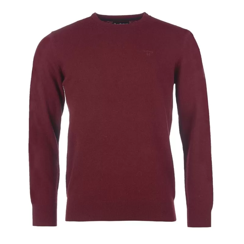 Barbour Essential Lambswool Gola Redonda Marrom Barbour Essential Lambswool Gola Redonda Marrom