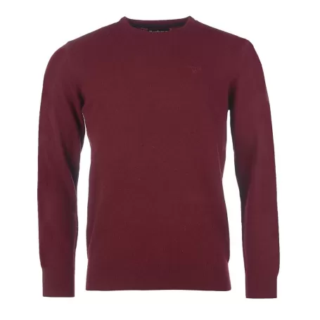 Barbour Essential Lambswool Gola Redonda Marrom Barbour Essential Lambswool Gola Redonda Marrom