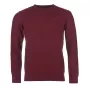 Barbour Essential Lambswool Crew Neck Maroon