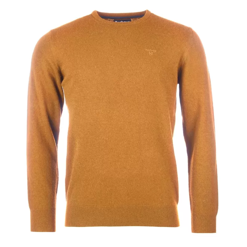 Barbour Essential Lambswool Crew Neck Cobre escuro Barbour Essential Lambswool Crew Neck Cobre escuro