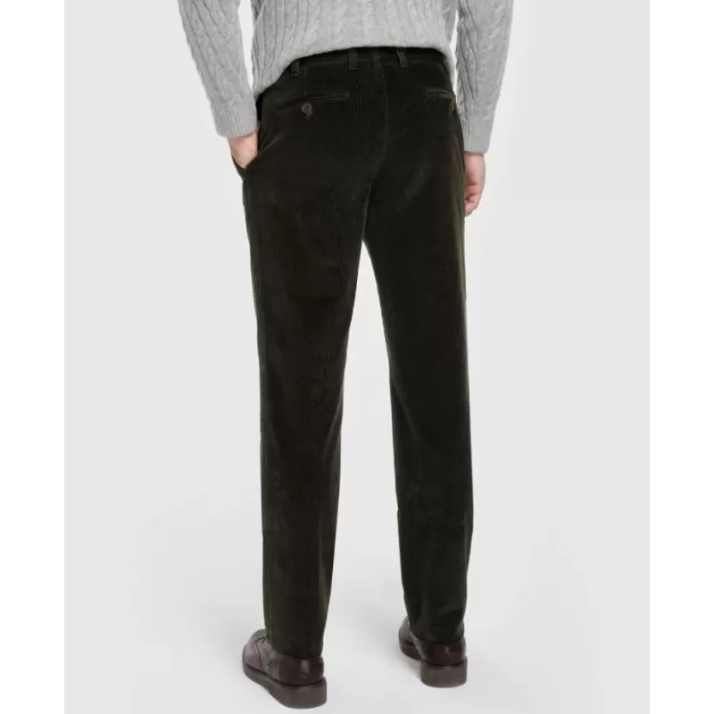 Calça Barbour Cardiff Veludo cotelê BT21882503 Verde - Calça BARBOUR