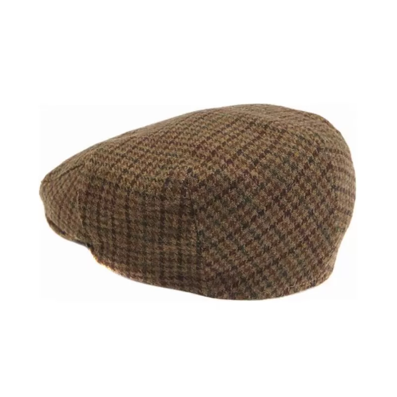 Boné Barbour Wool Crieff Flat Marrom escuro - Chapéus e bonés BARBOUR
