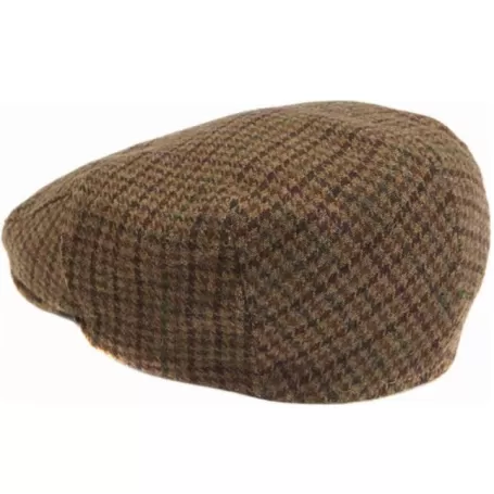 Boné Barbour Wool Crieff Flat Marrom escuro - Chapéus e bonés BARBOUR