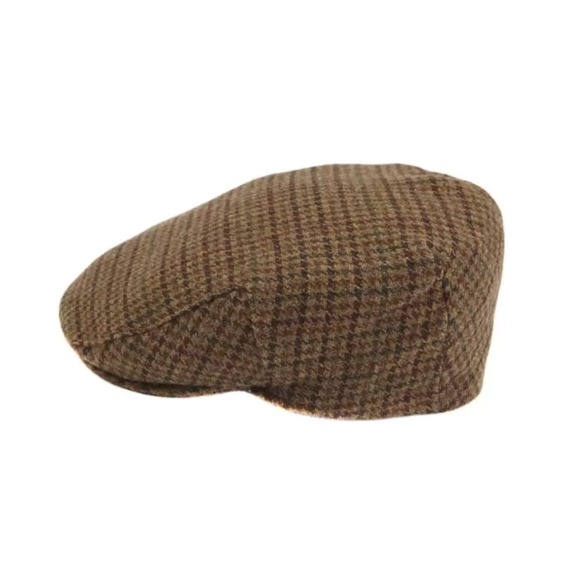 Boné Barbour Wool Crieff Flat Marrom escuro - Chapéus e bonés BARBOUR