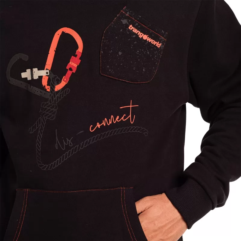 SUDADERA DISCONNECT NEGRO