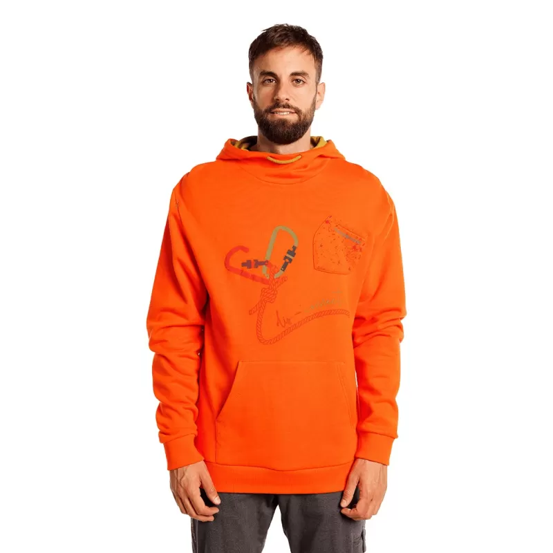 SUDADERA DISCONNECT ROJO ANARANJADO SUDADERA DISCONNECT ROJO ANARANJADO