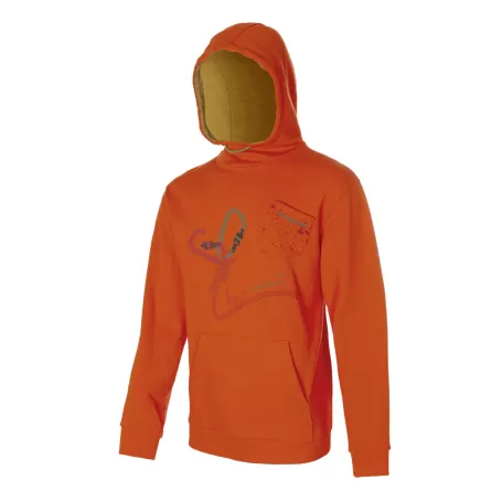SUDADERA DISCONNECT ROJO ANARANJADO