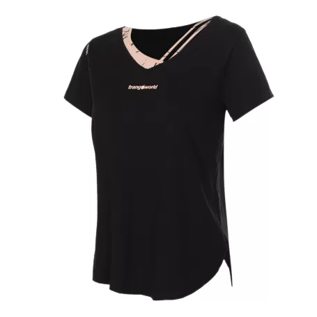 CAMISETA GARBI COMB PRETA/ROSA CAMISETA GARBI COMB PRETA/ROSA