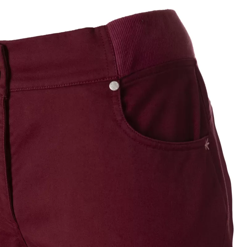 pantalon LARGO FASNIA BURDEOS