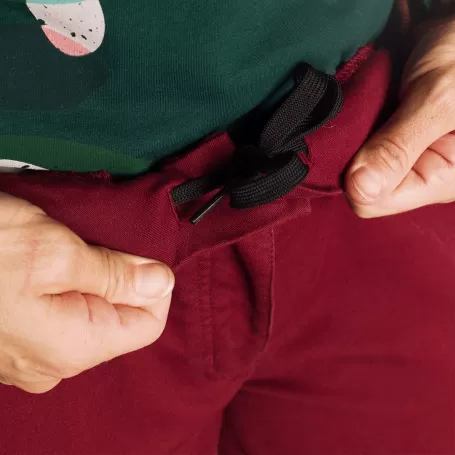 pantalon LARGO FASNIA BURDEOS