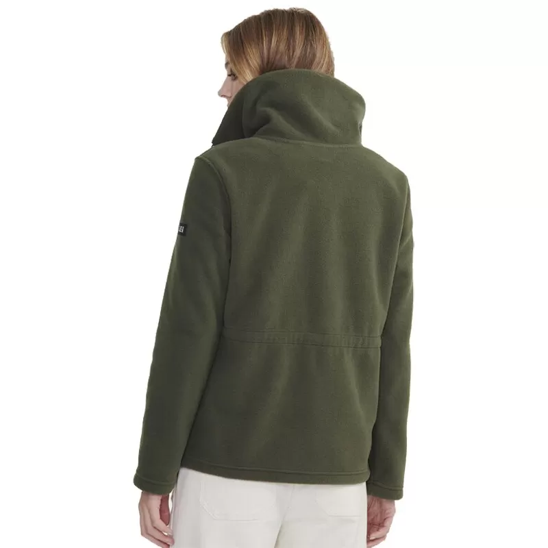 Jaqueta Aigle Bimaterial Verde Fleece