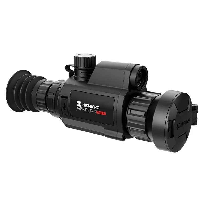 Mira térmica HikMicro PANTHER 2.0 PQ50L 640x512 12 UM. Resolução OLED: 1024*768, 2.600 m. LRF de áudio: 600 m + balística.
