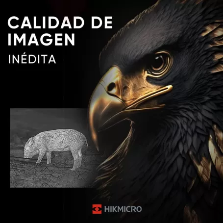 Monocular térmico HikMicro CONDOR CQ50L 640X512 Px.50 Hz. 12 μm OLED 1024×768, 20 Mk. 16GB. 2.600 mt. LRF/1.000 MT.