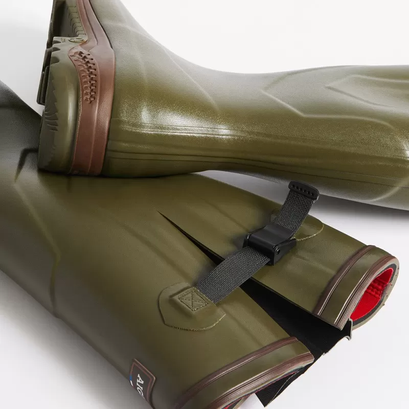 Aigle PARCOURS 2 ISO Khaki - Botas de chuva de borracha AIGLE