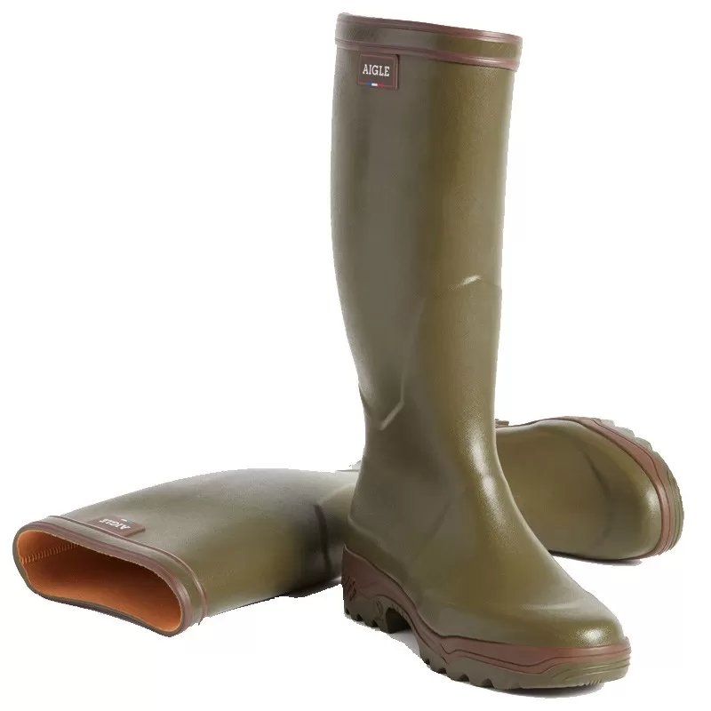 Aigle PARCOURS 2 Khaki - Botas de chuva de borracha AIGLE