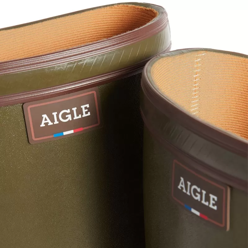 Aigle PARCOURS 2 Khaki - Botas de chuva de borracha AIGLE