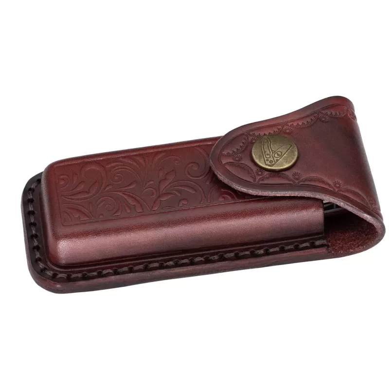 Fallkniven Phantom - modelo de 40º aniversário - Elmax - Desert Ironwood - Estojo de couro