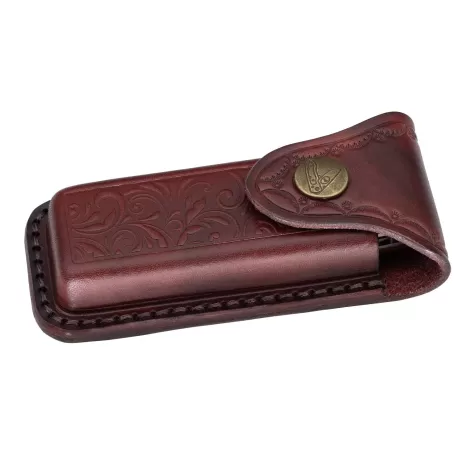 Fallkniven Phantom - modelo de 40º aniversário - Elmax - Desert Ironwood - Estojo de couro