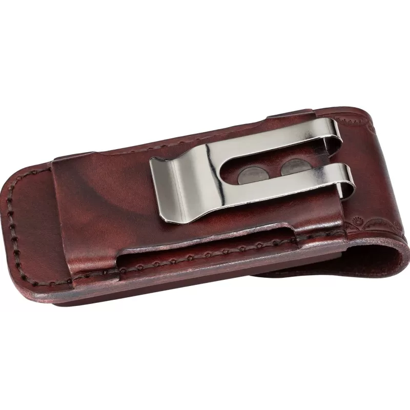 Fallkniven Phantom - modelo de 40º aniversário - Elmax - Desert Ironwood - Estojo de couro