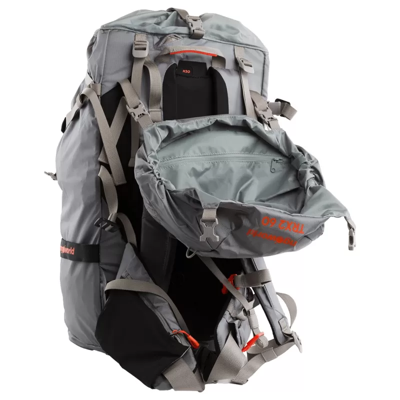 Mochila Trangoworld TRX2 60 PRO DR Cinza Gelo