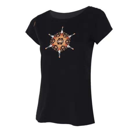 CAMISETA MANDALA PRETA CAMISETA MANDALA PRETA