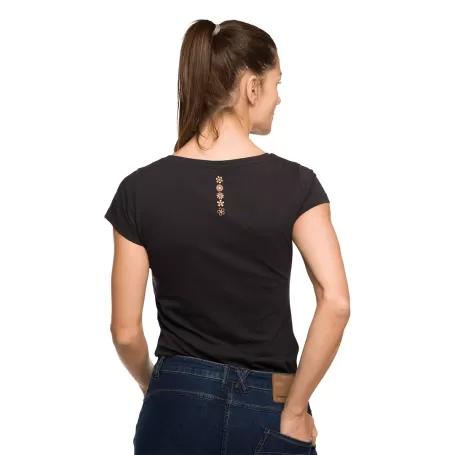 CAMISETA MANDALA PRETA Trangoworld