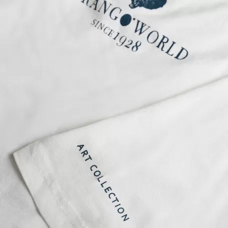 Camiseta Trangoworld Nuvens Bege